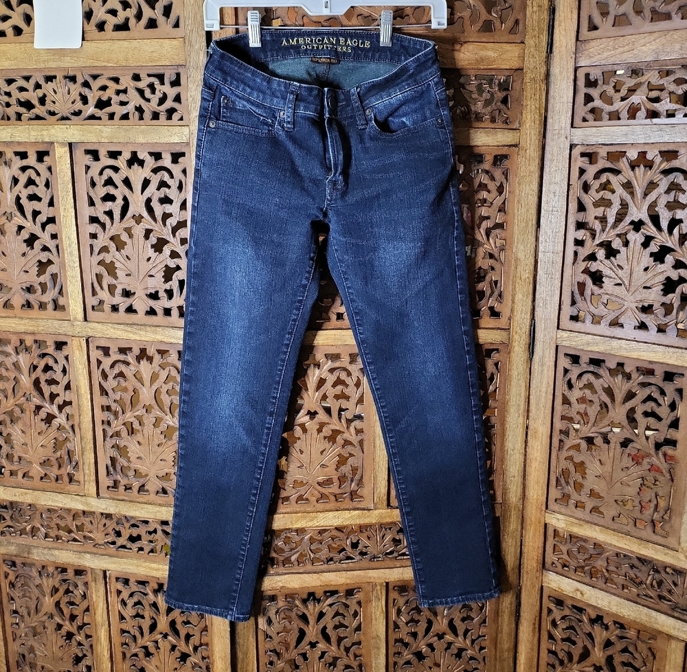 American Eagle Outfitters Men's Deep Indigo Slim Jeans